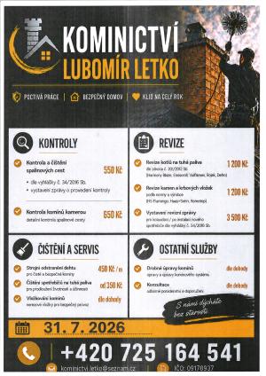 Kominictví Lubomír Letko
